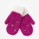 Mittens double for a girl, color mix, 8-10 years old