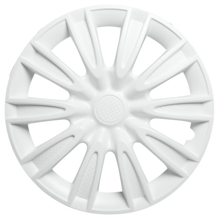 Wheel caps 15 "Tornado", Bely, Carbon, 2 pcs Airline AWCC-15-08-1