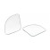 The mirror of the dead zone is square, 50x50 mm, 2 pcs, Amr-09
