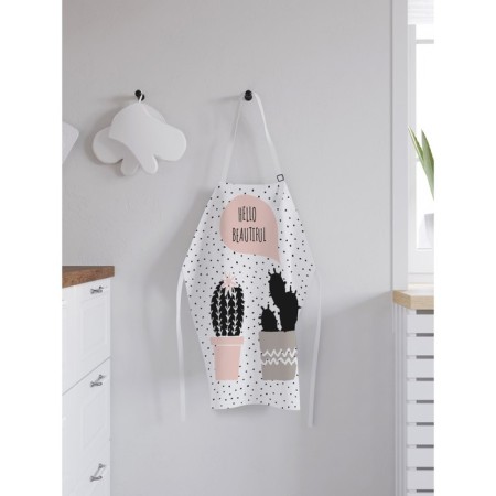 Apron kitchen with a photocrint "Cactus in love", adjustable, size OS-1