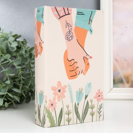 Safe Brush tree to the leatherette "hand in hand" 21x13x5 cm
