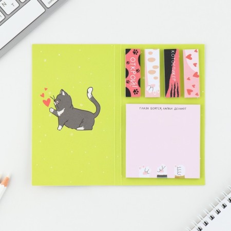 Book of stickers "Cats", 5 blocks, 30 sheets-1