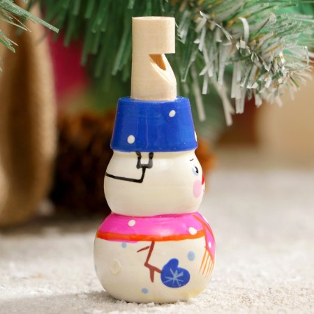 Snipm "Snowman", 3x7 cm, mix, manual painting-1