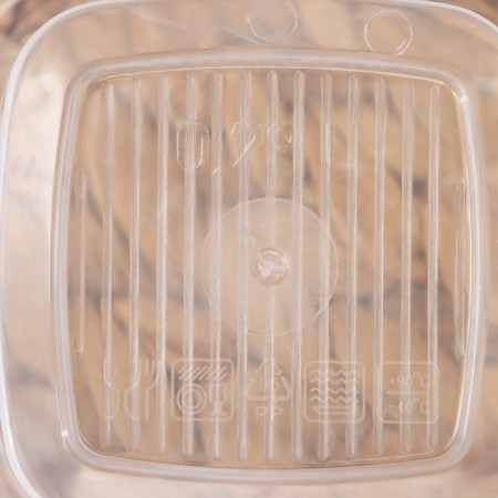 A set of food containers Ricco, 4 pcs: 230 ml, 500 ml, 900 ml, 1.55 l, square, assorted color-7