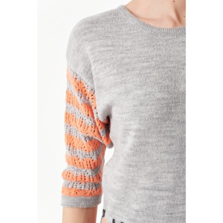 Female jumper, size 42, gray color-3
