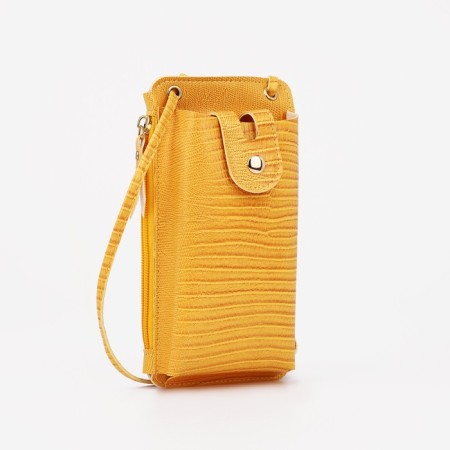 Baby bag on magnet, long belt, yellow color