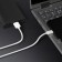 Windigo, Lightning cable - USB, 2 A, charging + data transfer, TPE braid, 1 m, white
