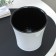 Kashpo for flowers with an insert "Arte", 600 ml, white-black color
