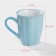 Ceramic Dolyana Mug "Marshmallow", 360 ml, blue color