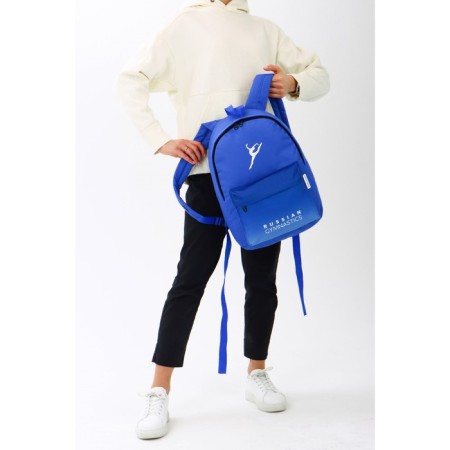 The backpack "Gymnastics" Putin Team, 29 x 13 x 44 cm, lightning department, n/pocket, blue-1