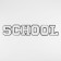 Thermal appliance "School", 8 × 6 cm - letter size, white color
