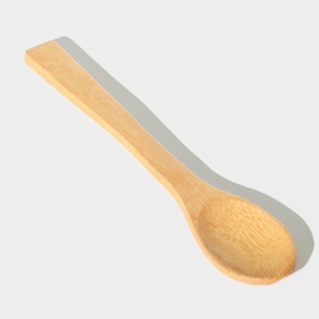 Glass Bank for bulk products with a bamboo cover and a spoon "Eco", 1 liter-2