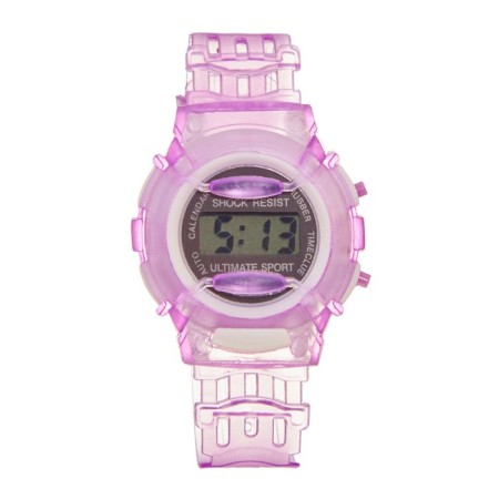 Watch of washing electronic, children, D-4 cm, L-22 cm strap, lilac