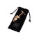 Anal traffic jam, metal, golden, with a crystal of ruby ​​color, 7 cm, D 2.8 cm, 50 g