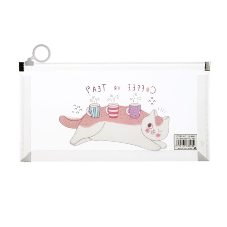 Lightning folder-convert format A6, 180MKR, with a drawing "Cat", mix-8