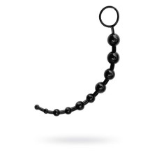 Anal chain Black & Red by Toyfa, PVC, Black, 31 cm, D = 2.3 cm