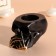 Skull "Skull Silence" 7*10cm black with golden fingers