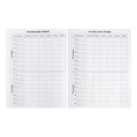 Diary for grades 1-4, "bunnies. Pattern", solid cover 7BC, matte lamination, foil embossing, 48 sheets-5