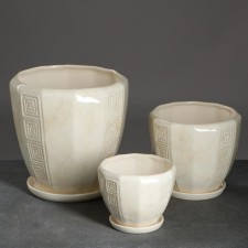 Set of pots 3pcs. Sparta White: 11.5l, 5l, 1.8l