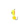 Mormyshka column lime, orange abdomen, black strip + cube of grannine cheese 1.4 g