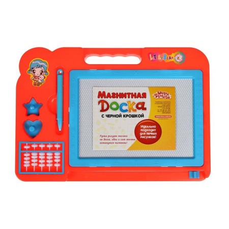 Rectangular magnetic board with counts, 2 prints, black crumbs, mix color-5