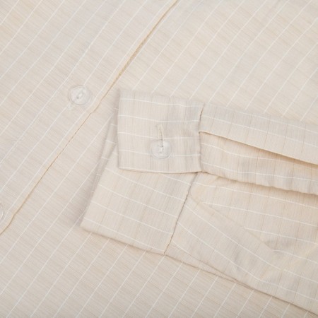 Women's shirt Minaku: Home Collection Beige color, pr 50-6