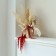 Dry amaranth flowers, 100 g, sheet size: from 50 to 60 cm, red color