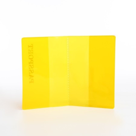 Cover for passport, yellow color-6