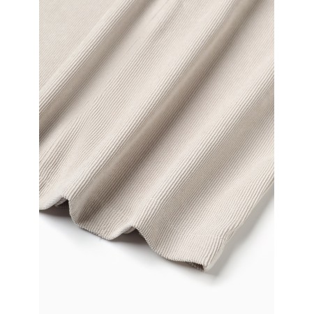 Skirt with a female section, minku, gray-beige color, size 40-3