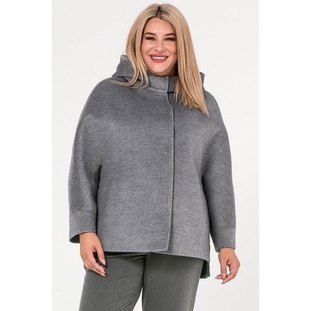 Women's jacket, size 66, gray color-2