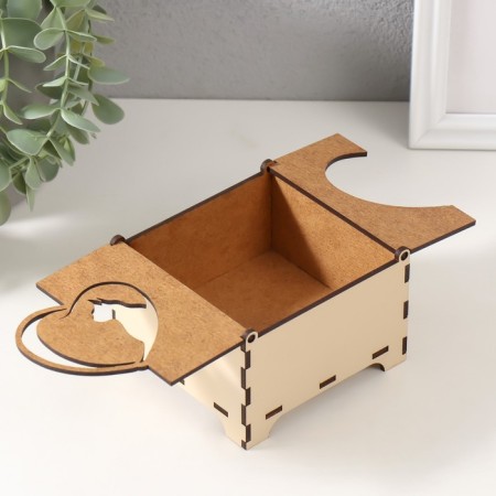 Combined box "Cat in heart" 10.5x10x7 cm-3