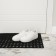 Muddy mud -bearded rug 40 × 60 × 1.2 cm, black color