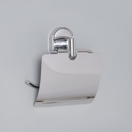 Holder for toilet paper with a lid, accoona a11205, color chrome-1