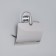 Holder for toilet paper with a lid, accoona a11205, color chrome