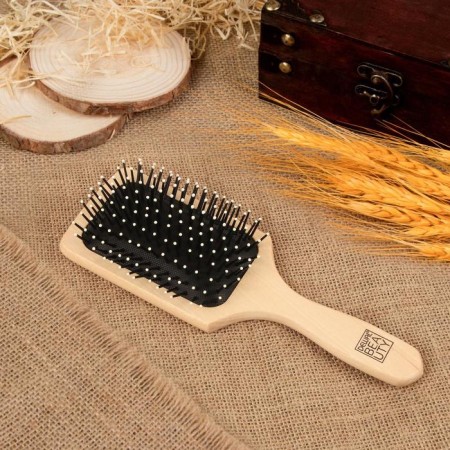 The comb massage, wide, 7.5 × 23.5 cm, color "Light wood"