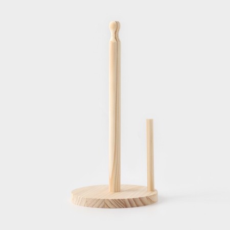 Paper holder with a latch, pine-1