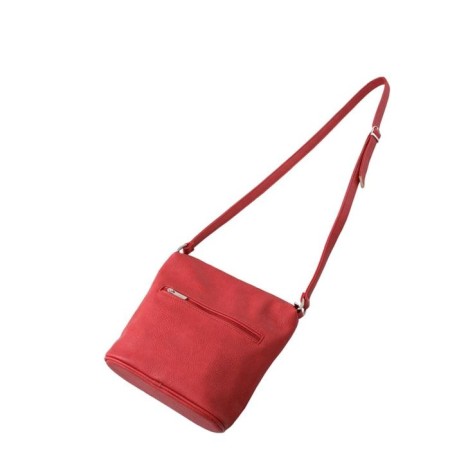 Cross-Bodi bag, lightning department, 2 outer pockets, red color-1