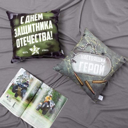 Pillowcase decorative Ethel "Real Hero" 40x40 cm, 100% p/e-1