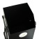 Street urn "square on bent legs" 22 l, black, tank 0.5 mm, 50 x 33 x 33 cm