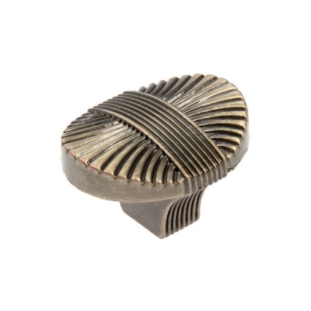 Handle button cappio, zinc, d = 35 mm, bronze color-1