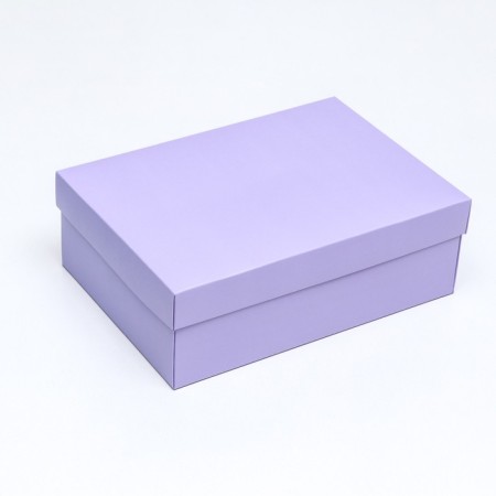 The box is folding, lid is lilac, 24 x 17 x 8 cm-1