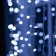 Garland "Curtain" 2 × 9 m, IP44, UMS, white thread, 1800 LED, white glow, flicker, 220 V