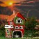 Aroma lace house "Mirror", handmade, mix 15.5 cm