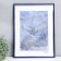Photo frame Plastic "Gamma" 30x40 cm, blue metallic