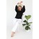 Blouse with lush sleeves, size 50-52