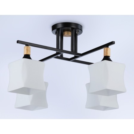 Suspended chandelier Ambrella Light, Modern, TR9497, 4HE27, Black Color-2