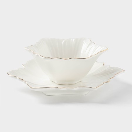 A set of ceramic salads “Bohemia. Violet ", 13 × 5.5 cm, 18 × 2 cm, 2 items