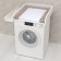 Polini Kids Simple 610, with a shelf, white, white, white
