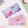 Money envelope "Happy Birthday!" glitter, congruen, multi -colored flowers, 17 x 8 cm