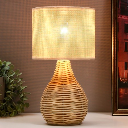 Board lamp "Wicker" E27 40W Beige 25x25x37cm-1